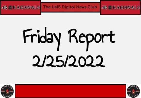 Friday Report: February 25, 2022